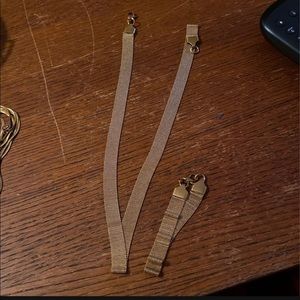 Gold plated necklace and bracelet duo